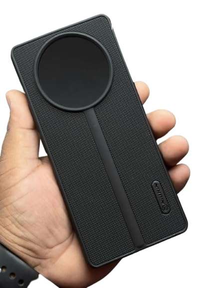 ZARALA Compatible For Realme 11 Pro Plus Super Frosted Shield Pro Back Silicone Soft Mobile Case For Realme 11 Pro Dotted Slim-Fit Design Tpu Shockproof Cove,Black 1