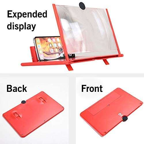 OnTech New Version Screen Expanders & Screen Magnifier Amplifier,3D HD New Phone Holder for All Smartphones- with 1 Year Replacement Warranty 6