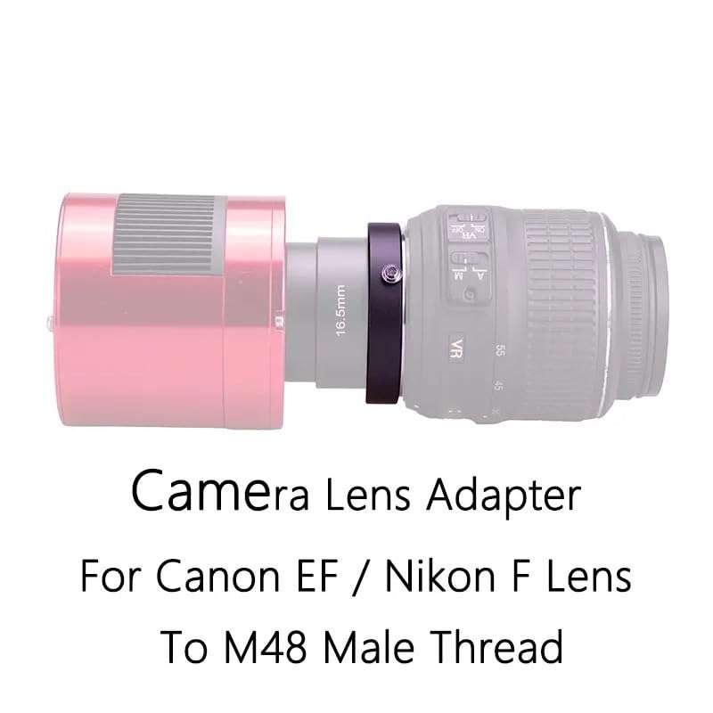 Camera Lens Adapter for F Lens to M48 Male Thread Adapter Astronomical Camera 294 533 2600 5