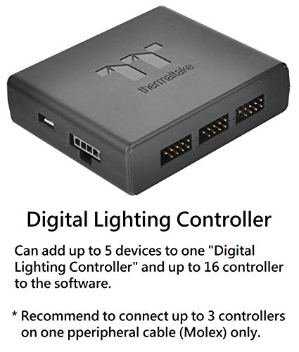 Thermaltake Pacific RGB Plus TT Premium Edition 6-Pack G 1/4" PETG Tube 16mm OD 12mm ID Fitting Kit CL-W185-CU00BL-A 5