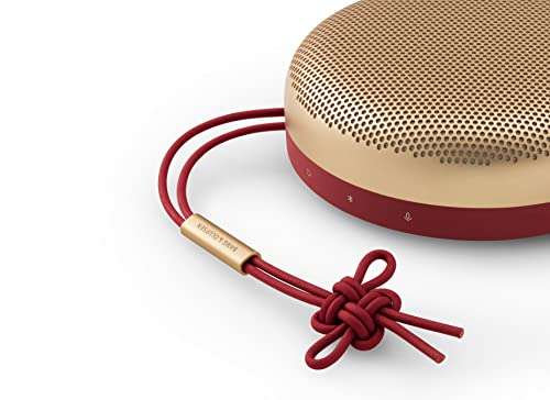 Bang & Olufsen Beosound A1 2nd Gen Portable Wireless Bluetooth Speaker with Voice Assist & Alexa Integration, 3 Microphones for Great Call Quality,IP 67 Dustproof and Waterproof, Lunar Red 6