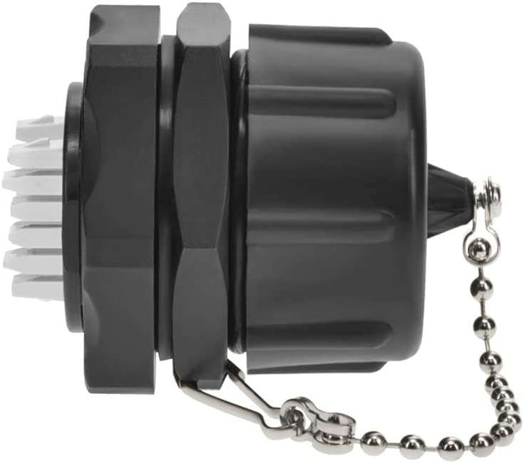 InstallerParts CAT6 RJ45 Shielded Panelmount Punch Down Jack with Dust Cap - 100 Pack, IP67 Water Resistant 4