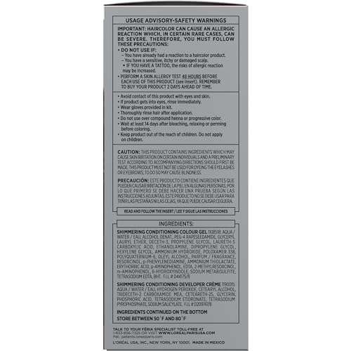 L'Oreal Paris Feria Multi-Faceted Shimmering Permanent Hair Color, 45 French Roast (Deep Bronzed Brown), Pack of 1, Hair Dye 5