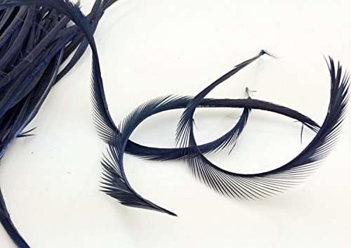 5''-9.5'' Feathers Fly Tying Materials for stonefly nymph split tails& down wings 50pcs/pack (navy blue) 3