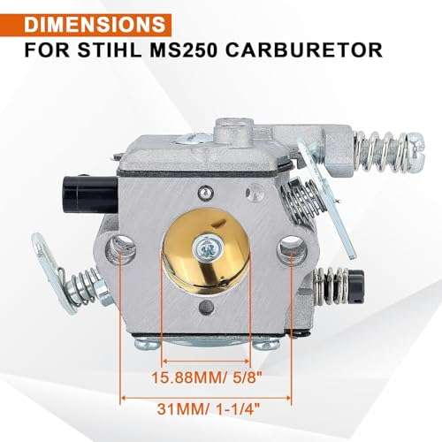 Savior MS250 Carburetor for Stihl MS250 Carburetor 021 023 025 MS210 MS230 MS 250 MS 210 MS 230 Chainsaw Replace WT286 1123-120-0605 2