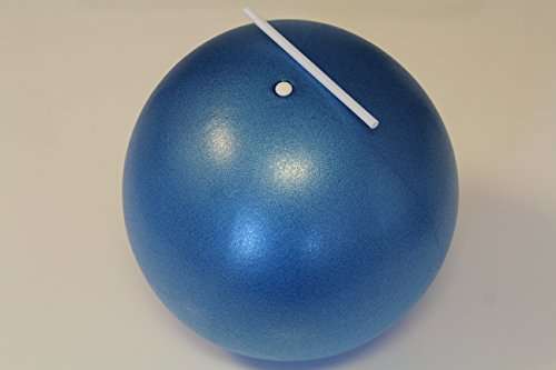Mini Yoga Ball - Mini Exercise Ball - Flexible, Soft Ball - Thighs and Core Training, Pilates, Barre - Bender, Stability and Balance Exercise - Physical Therapy - 9 Inch with Inflatable Straw (Blue) 5