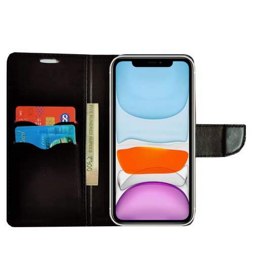 AD Enterprises Black MRC Flip Cover for I Phone 11 3