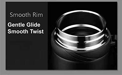 Delso Flask Stainless Steel Water Bottle Double Wall Vacuum Insulated BPA Free Multipurpose Design for Indoor Outdoor Sports Home School Office Camping Hiking (Raw Steel) 4