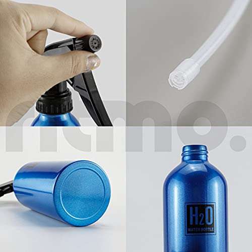 Ritmo Aluminum spray bottle from Cestval, fine spray mist, can be operated by hand, for hairdressing salons and gardens, for moistening hair and plants or for caring for pets, Multi Color 5