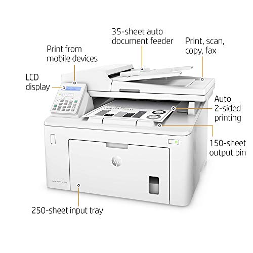 HP Laserjet Pro M227fdn All-in-One Monochrome Laser Printer with Auto Two-Sided Printing, Mobile Printing, Fax & Built-in Ethernet, Amazon Dash Replenishment Ready (G3Q79A) (Renewed) 2