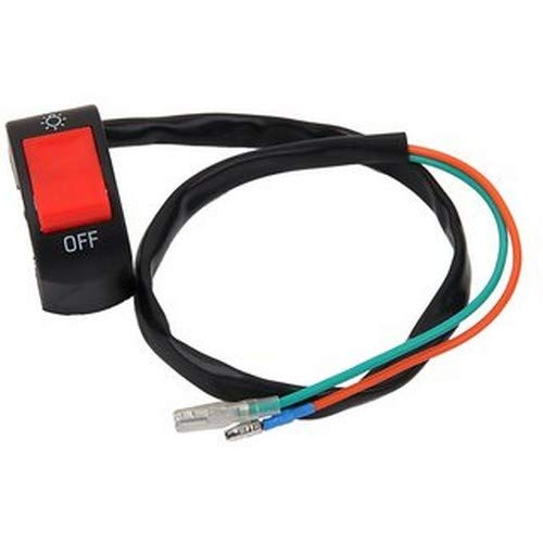 Aksmit Accident Handle Bar Hazard Light Double Control Switch Button, Black 4