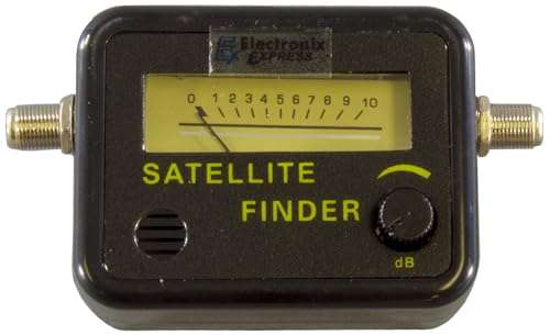 Analog Satellite Signal Finder Strength Meter with LNB to REC Connector and dB Level Control 2
