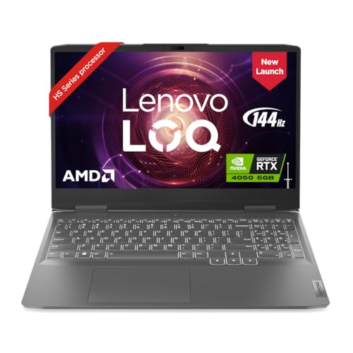 Lenovo LOQ AI Powered AMD Ryzen 7 7840HS 15.6" (39.6cm) FHD IPS 144Hz 350Nits Gaming Laptop (16GB/512GB SSD/Win 11/NVDIA RTX 4050 6GB/Office 2021/3 Month Game Pass/2.4Kg), 82XT004JIN + Legion Bag