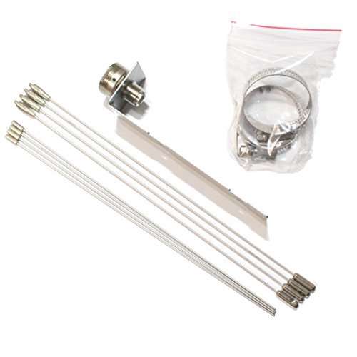 Nagoya GPK-01 (21" Radials) NMO Mount Ground Plane Kit for Base or Field Use, SO-239 Connector, Mounts to 2" Pole, Mast, Pipe 6