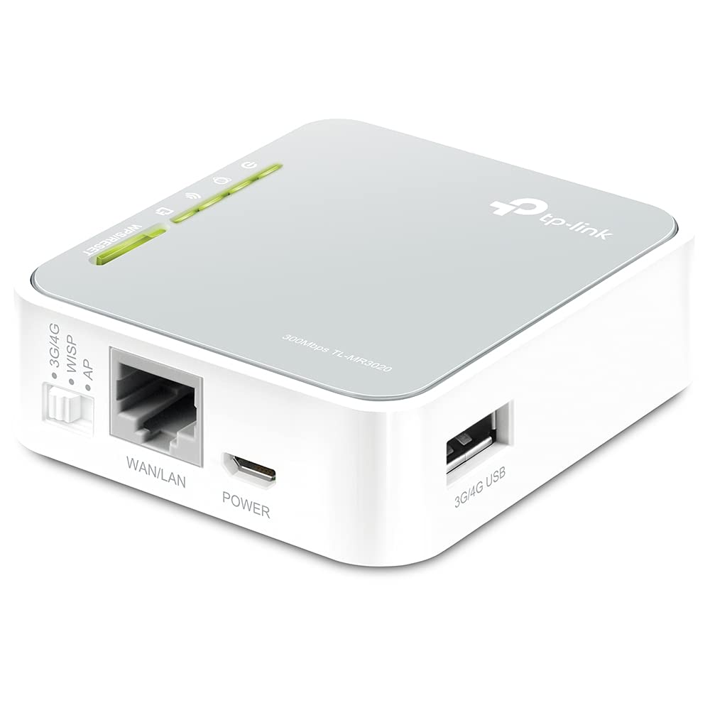 TP-Link 300Mbps Wireless 3G/4G Portable Router with Access Point & TL-WN821N 300 MBPS WiFi WI-FI Wireless N USB Adapter & UE300 USB 3.0 to RJ45 Gigabit Ethernet Network Adapter - Plug and Play 4