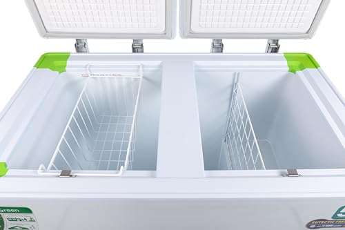 Rockwell 315Ltr, Double Door Eutectic Hard Top Deep Freezer, 18 Hours Temperature Backup, 5yrs Comprehensive warranty on Compressor (GFR350DDET, White) 4