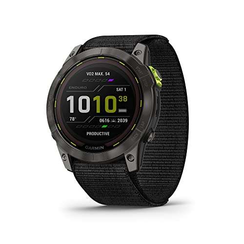 Garmin Enduro™ 2 – Ultraperformance Watch, Long-Lasting GPS Battery Life, Solar Charging, Preloaded Maps 1