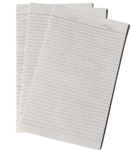 FIRST CLICK Student Answer Sheet Long [Both Side Ruled, Count 80 Sheets Without Fold with fold 160 Sheets 320 Pages- Pack of 1] Size 31.8 x 19.6 cm 3