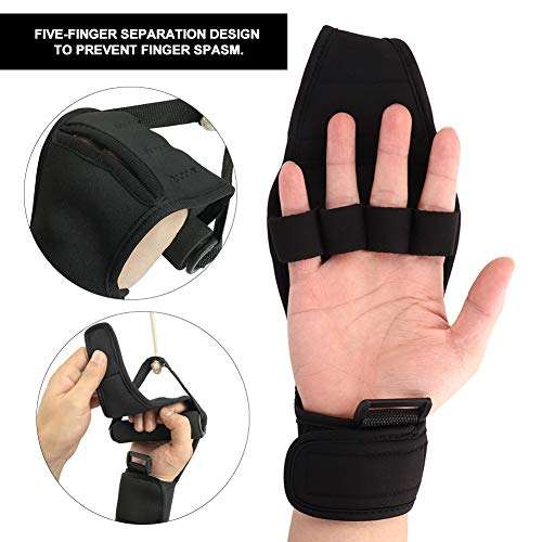ZJchao Finger Orthotics Gloves, Auxiliary Fixed Gloves Hand Fingers Rehabilitation Accessories Weightlifting Training Support Straps Weight Lifting Hook 3
