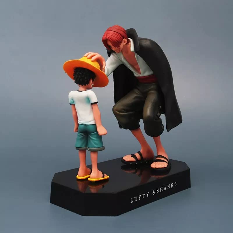 Tinion™||One Piece- Luffy and Shanks Action Figure Miniature Toy Figure (Doll) Special Edition for Car Dashboard, Decoration, Cake, Office Desk & Study Table (Pack of 1) (Height-18cm) 6
