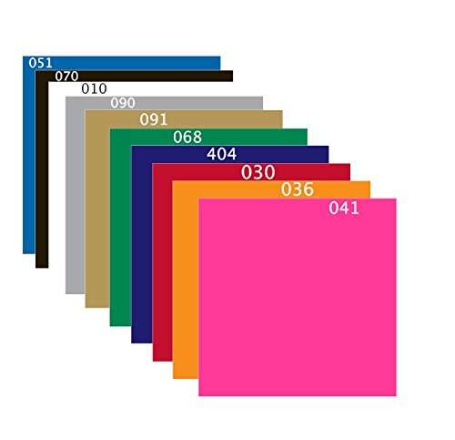 Vinyl Sheets 12" x 12" (Pack of 10) Self Adhesive Craft Indoor, Outdoor Adhesive-Backed Vinyl in Glossy Finish for Silhouette and Cricut for Monograms Stickers Decals (12" x 12", Real Red - 030) 3