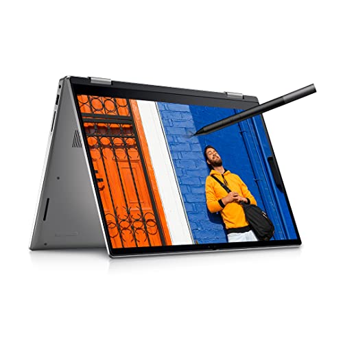 Dell Inspiron 7420 2in1 Laptop, Intel i5-1235U, 8GB DDR4 & 512GB SSD, Win 11 + MSO'21, 14.0" (35.56Cms) FHD+ WVA Truelife Touch 250 nits, Active Pen, Platinum Silver (D560778WIN9S, 1.57Kgs) 1