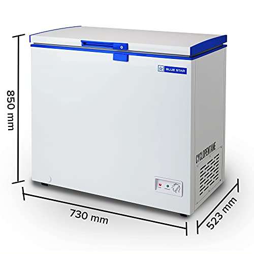 BLUE STAR CHFSD100DHPW Single Door Deep Freezer (95 Ltrs, White) 3