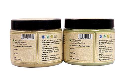 Neelamari Pure indigo, Henna leaves powder natural for black hair color (Indigo Henna combo) 2