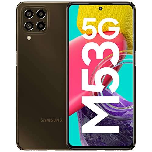 Samsung Galaxy M53 5G (Emerald Brown, 8GB, 128GB Storage) | 108MP | sAmoled+ 120Hz | 16GB RAM with RAM Plus | without Charger 1