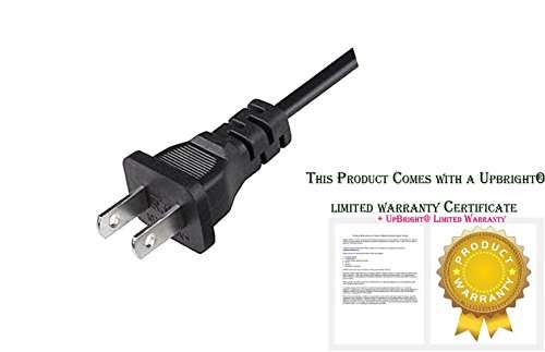 UpBright AC in Power Cord Cable Compatible with ION Audio Sport IPA84 Tailgater Sport XL Bluetooth Portable Speaker IPX4 SPORTAXUS SportXL IPA103 IPA103A 100W Game Day Party IPA80 iPA127 50W (2-Prong) 2