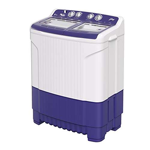Godrej Edge 7.5 Kg 5 star Semi-Automatic Top Loading Washing Machine Appliance (WSEDGE 75 5.0 TB3 M ROBL, Royal Blue, Toughened glass lids) 2