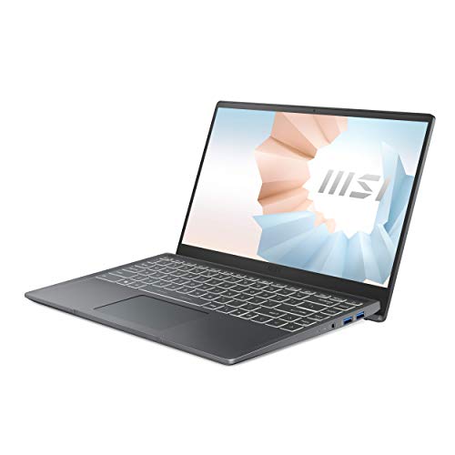 MSI Modern 14, Intel i7-1195G7, 14" FHD IPS-Level 60Hz Panel Laptop (8GB/512GB NVMe SSD/Windows 10 Home/Nvidia MX450 2GB Graphics/Carbon Grey/1.3Kg), B11SBU-688IN 3