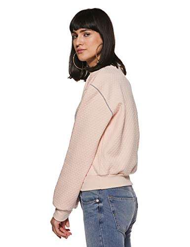 NUSH by Anushka Sharma Women's Sweatshirt (NSH217EMBSWT172- Peach_M) 2
