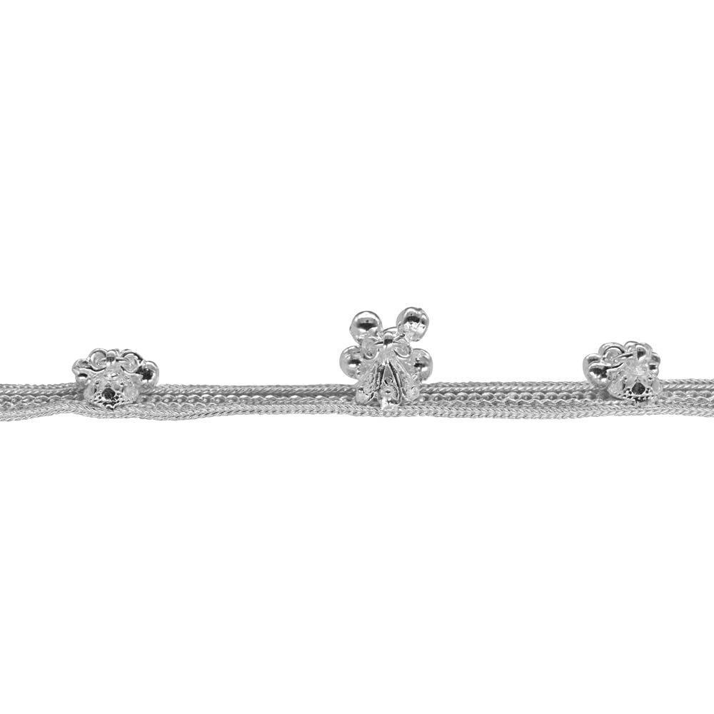 SILVERWALA 92.5-925 SHRIMANT RAKHI (BABY SHOWER BRACLET) FOR WOMEN/LADIES 3
