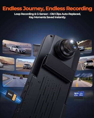 ACUMEN XR10 Rear View Mirror Camera, 10" Smart Touch Screen Mirror Dash Cam Front and Rear, Backup Camera for Cars, Dash Cam for Cars with WDR Night Vision, Included 32GB Card 5