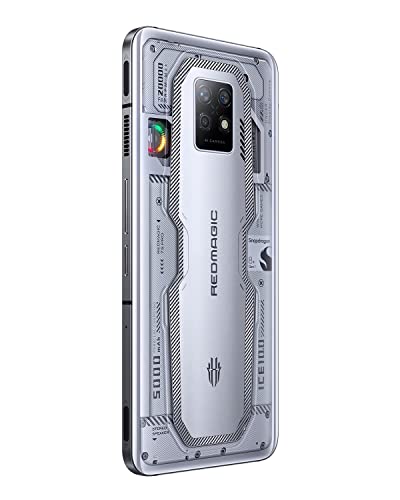 REDMAGIC 7S Pro Smartphone 5G, 120Hz Gaming Phone, 6.8" Full Screen, Under Display Camera, 5000mAh Android Phone, Snapdragon 8+ Gen 1, 18+512GB, 65W Charger US Unlocked Phone Silver&Transparent 5