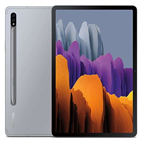 SAMSUNG Galaxy Tab S7 Wi-Fi, Mystic Silver -128 GB (Renewed) 2