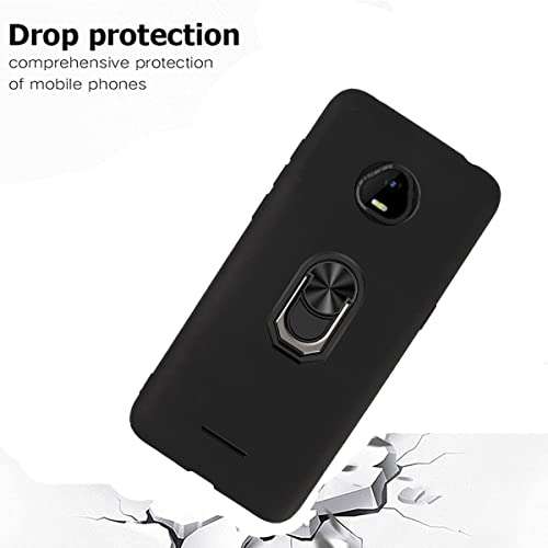 DAMONDY Case for SCHOK Volt SV55,SCHOK Volt SV55 Phone Case,360 Ring Shockproof Cover Soft TPU Rubber Slim with Kickstand [Magnetic Car Mount] Phone Case for SCHOK Volt SV55 SV55216 -Black 2