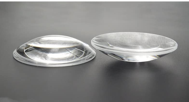 ERH India 2 Pcs Plano Convex Lens Diameter-50 mm Focal Length-10 cm for Microscopes, Telescopes, Magnifying Glasses etc.