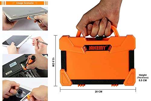 Famous Quality New Professional Precision Screwdriver Set Toolkit, Magnetic Replaceable Bits Repair Kit With Case For Mobile, Laptop, PC, Computer, Tablet Electronics (Black,Arc-23) 4