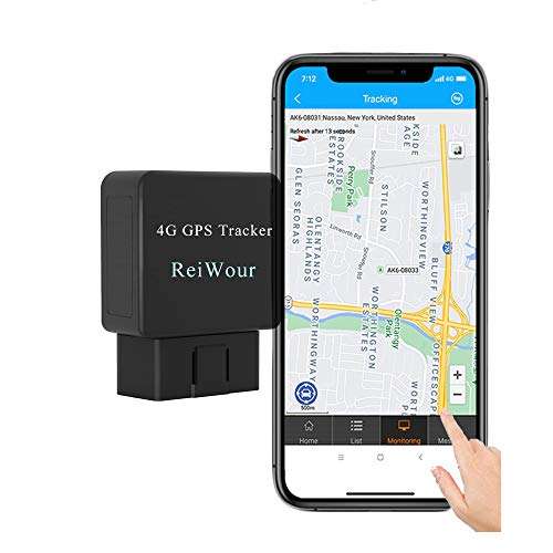 4G OBD GPS Tracker for Vehicles with 1 Year Subscription No Monthly Fee OBD2 Real Time Car Tracker Device Hidden Mini Fleet OBD-II Car Tracking Device Location Locator 1