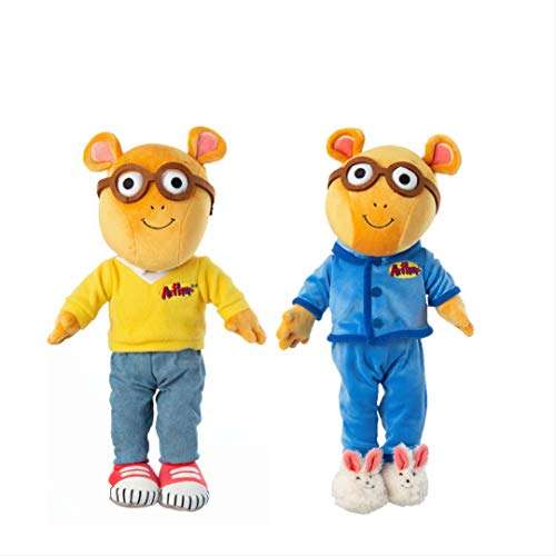 Plush Arthur The Aardvark Doll from PBS Show Arthur - Cute, Soft, Stuffed Plush Toy for Kids - 15 Inches (Nighttime Arthur) 5