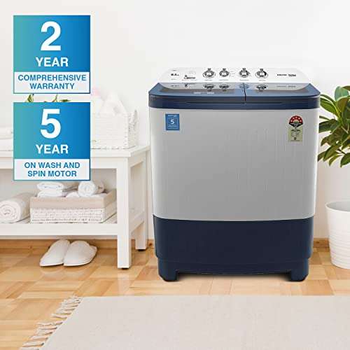 Voltas Beko 8.5 kg Semi-Automatic Top Loading Washing Machine, 2 Casette Filter (WTT85DBLG, Sky Blue) 6