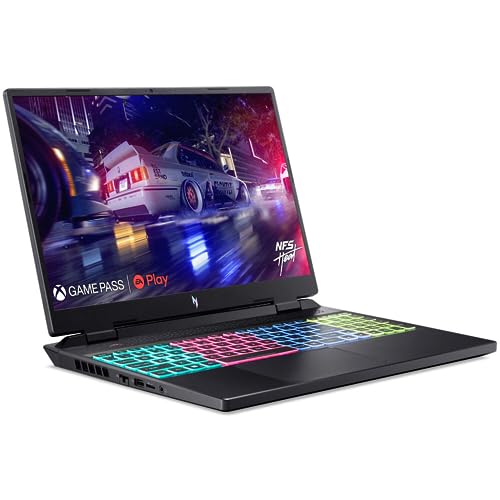 acer 2023 Gaming Laptop | Nitro 16 | Intel Core i7-13620H 10-Core | NVIDIA GeForce RTX 4050 6GB | 64GB DDR5 | 4TB SSD | 16" 1920 x 1200 165Hz | Win11 Home - Wi-Fi 6 - RGB Backlit KB - Obsidian Black 2
