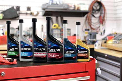 Chevron Techron Protection Plus Powersports and Small Engine Fuel System Treatment Counter Display, 4oz, Pack of 12 5