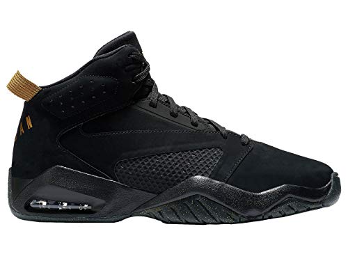 Jordan Lift Off - Men's Black/Metallic Gold Leather Basketball Shoes 13 D(M) US 1