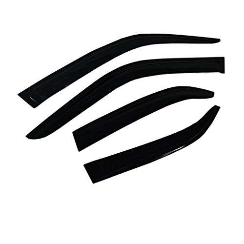 Oshotto Car Rain Wind Door Visor Side Window Deflector Compatible with Hyundai Verna FLUIDIC (Set of 4), Black 2