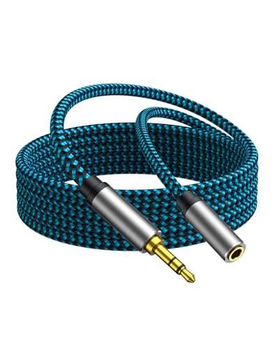 Hftywy Headphone Extension Cable 20FT, 3.5mm Extension AudioMale to Female Aux Adapter Hi-Fi Sound Stereo Extender Cord for Headset, iPhone, iPad, Smartphones, Tablets & More 1