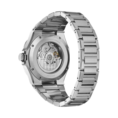 D1 Milano Stainless Steel Analog Black Dial Men Watch-Skbj10, Silver Band 3