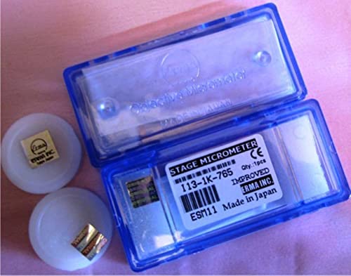 Glass slide calibration objective microscope Erma Stage Micrometer Horizontal Slide (1 mm 100 Division) 3